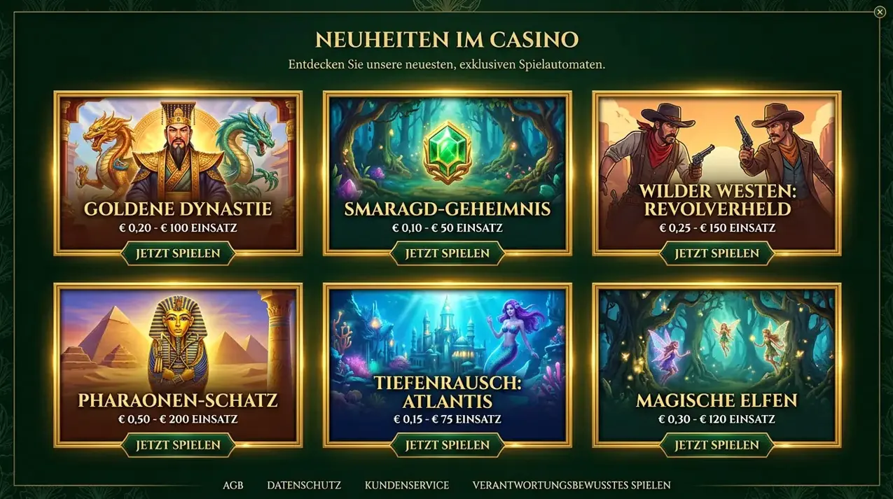 Neu & Crash Games im Mino